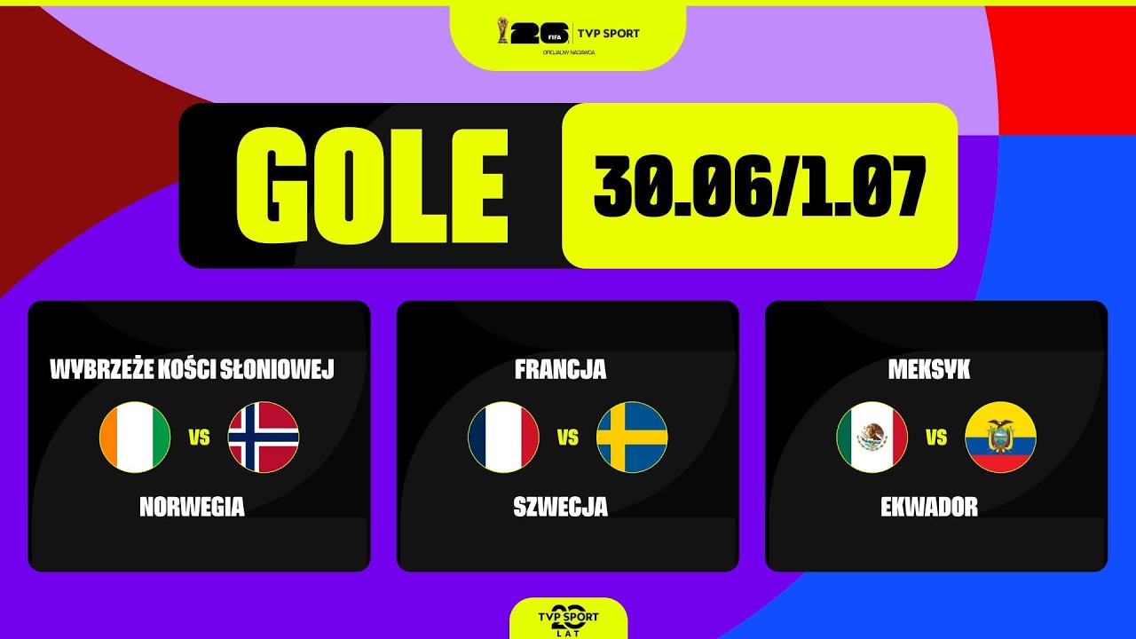GOLE MUNDIALU: 30.06/01.07. 1/16 FINAŁU - 4. TYDZIEŃ. EUROPA SIĘ BUDZI?