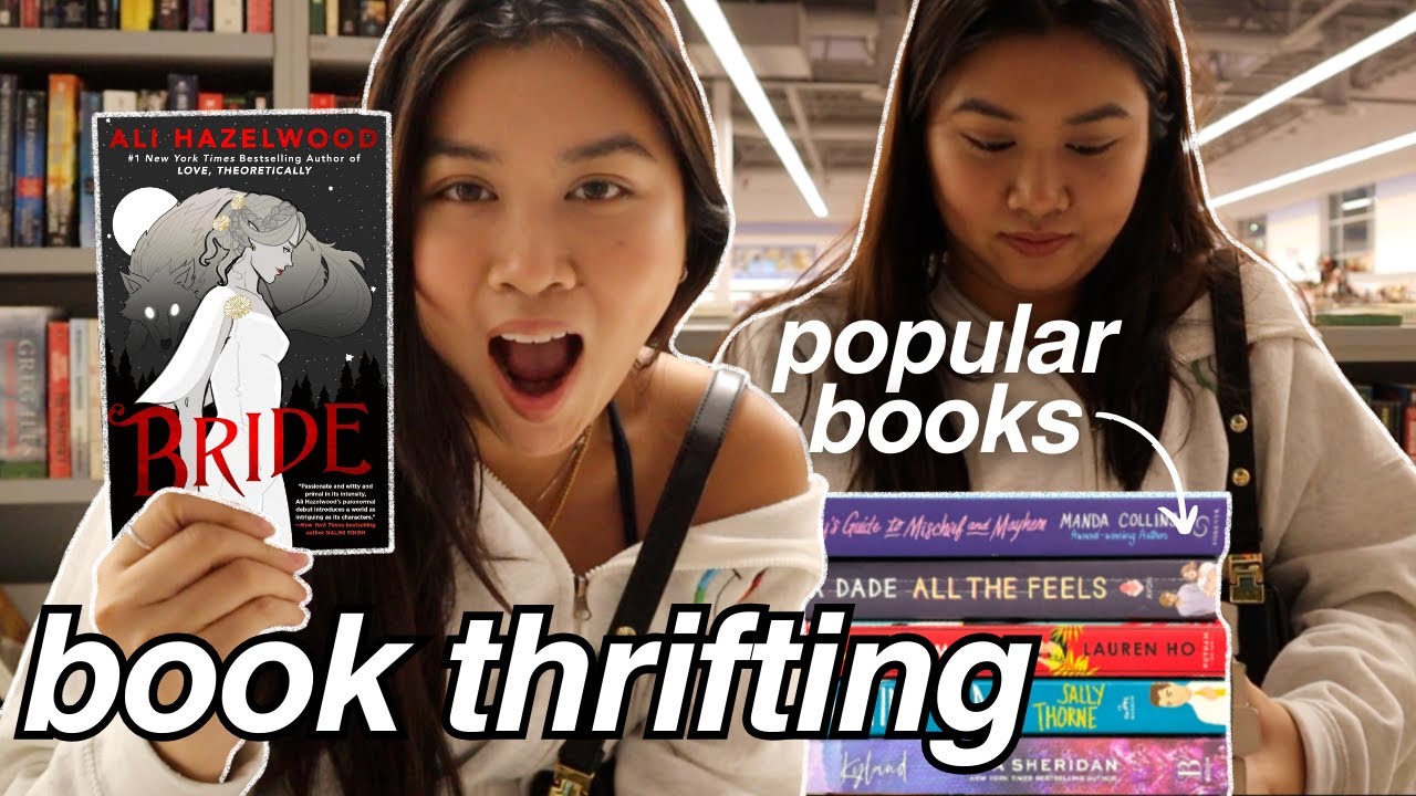 BEST book thrifting finds (+ cleaning, wrapping presents) | vlogmas 2023