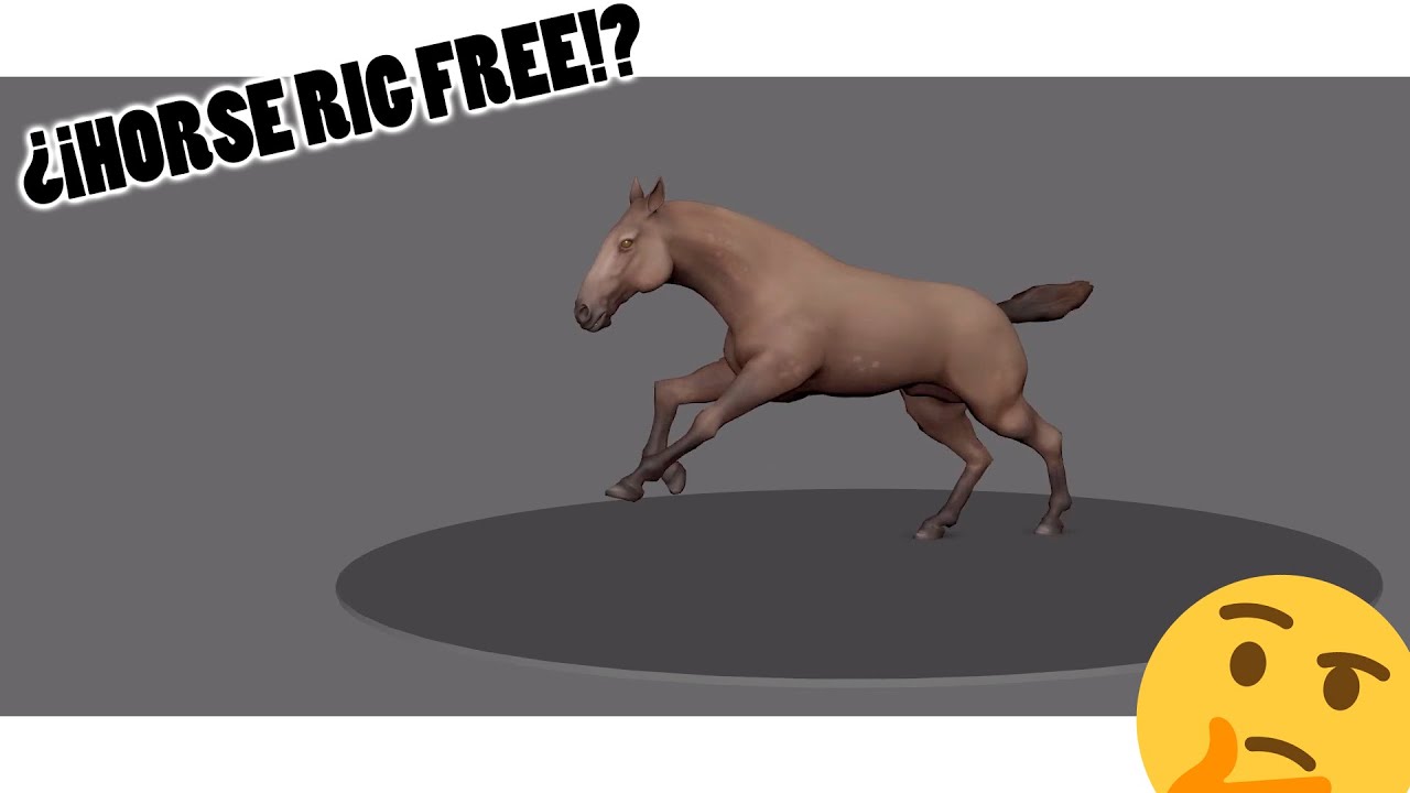 😉 Horse rig free // Rig gratuito de Caballo! 😍 en Maya