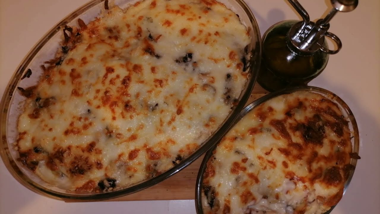 باستيشيو / كوزاميا بالدجاج والصلصة البيضاء بمكونات متوفرة في كل بيت pasticcio/ cosamia