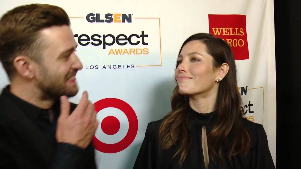GLSEN Awards 2015  - Jessica Biel and Justin Timberlake red carpet interview