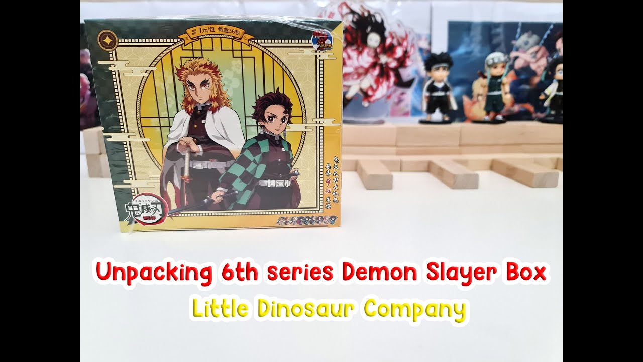 Unpacking Demon Slayer 6th series box from Little Dinosaur | Back-to-back hits