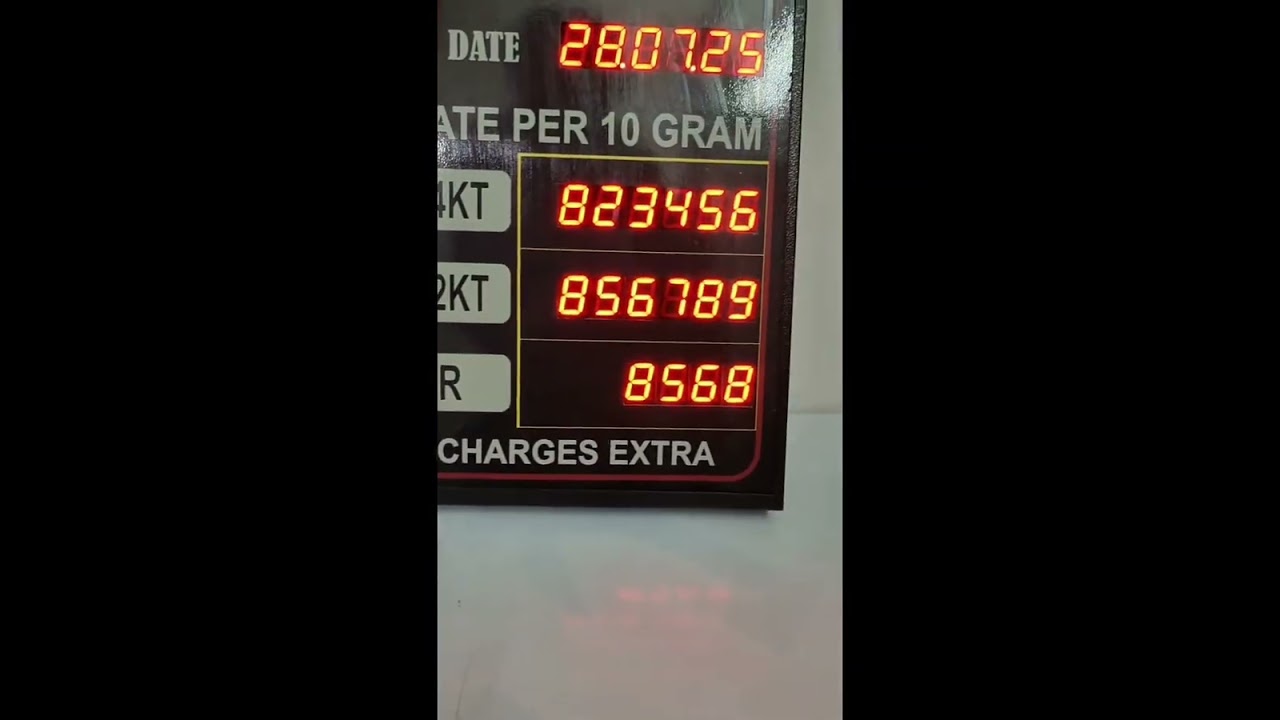 led display for gold rates || gold rates display board ||