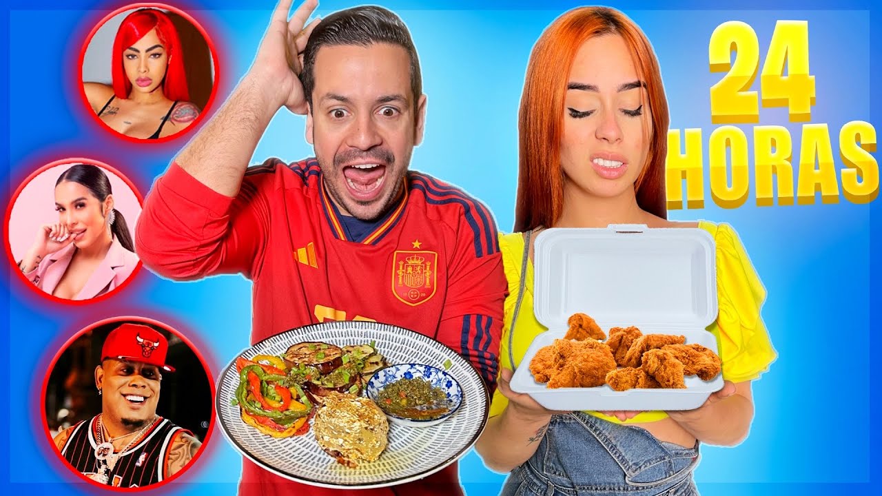 FAMOSOS DECIDEN LO QUE COMEMOS POR 24 HORAS!! Ft. Bulin 47, Yailin La Más Viral, Jessica Pereira