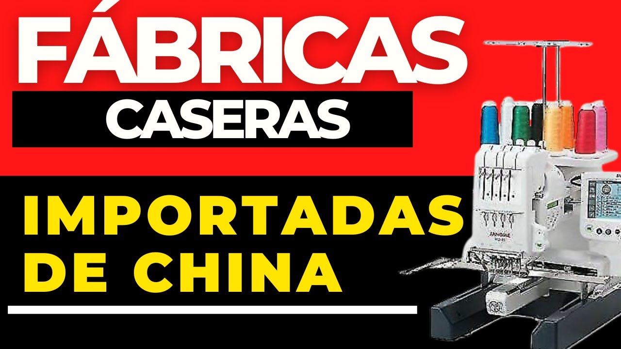 ✅ FABRICA en CASA: M&Aacute;QUINAS IMPORTADAS de China