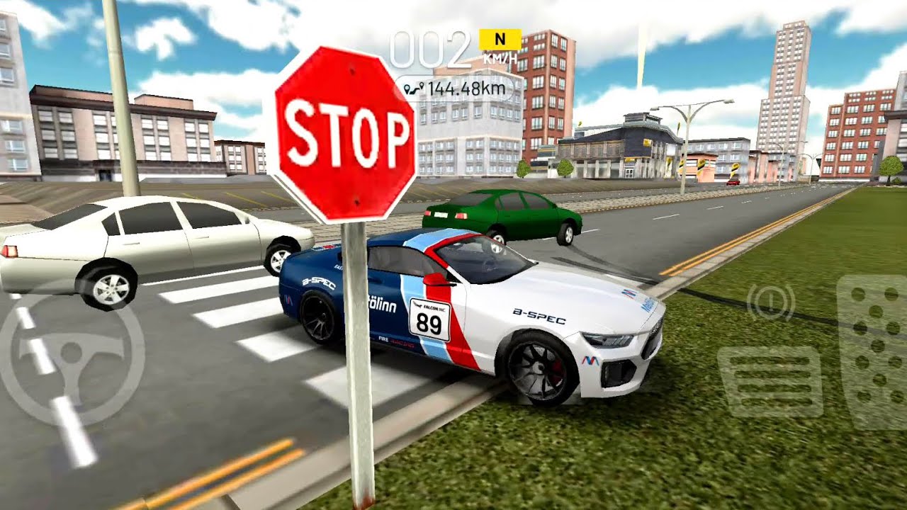 Extreme Car Driving Simulator #36 New Mega Skin Muscle Car! Android gameplay