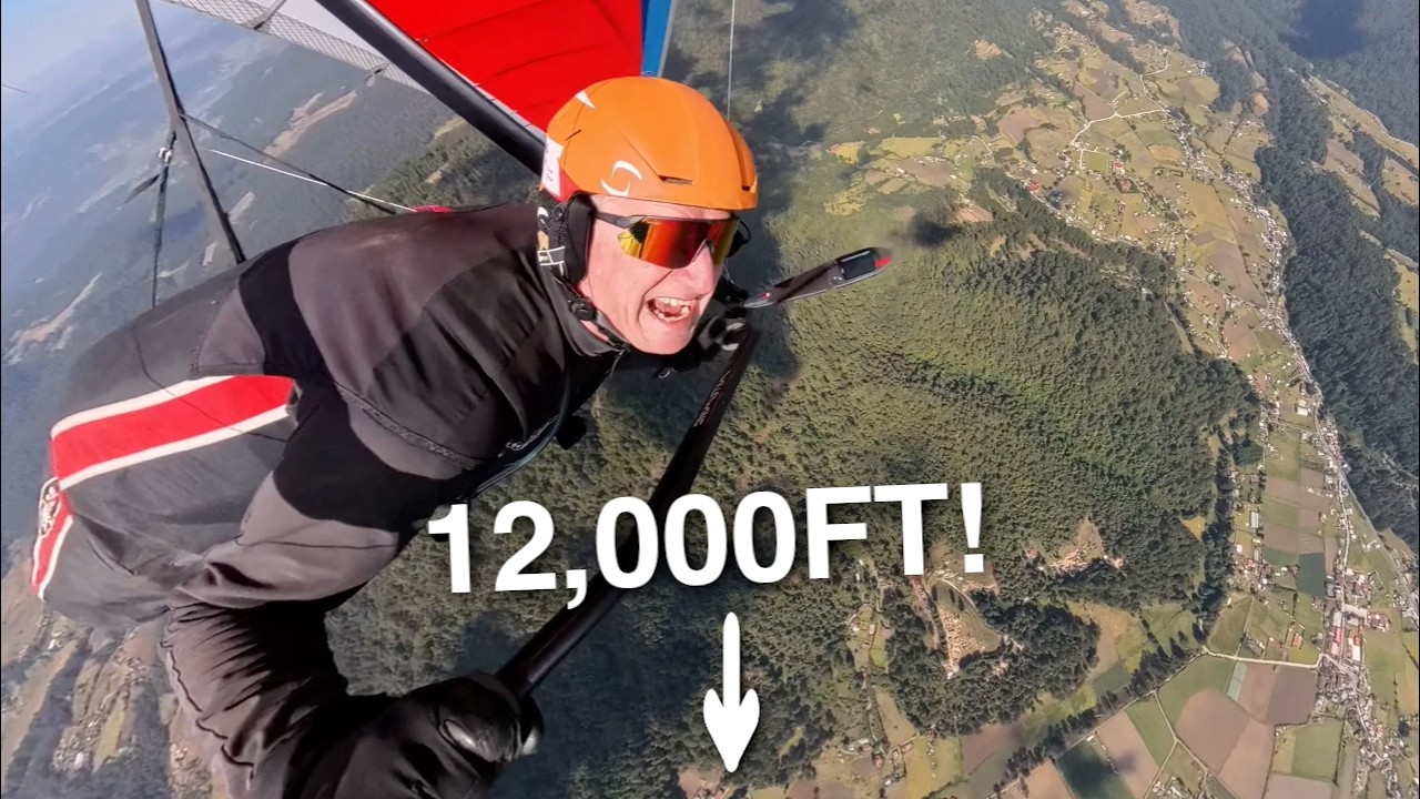 Hang Gliding Race Over Mexico – 12,000ft and Fighting for 3rd!
