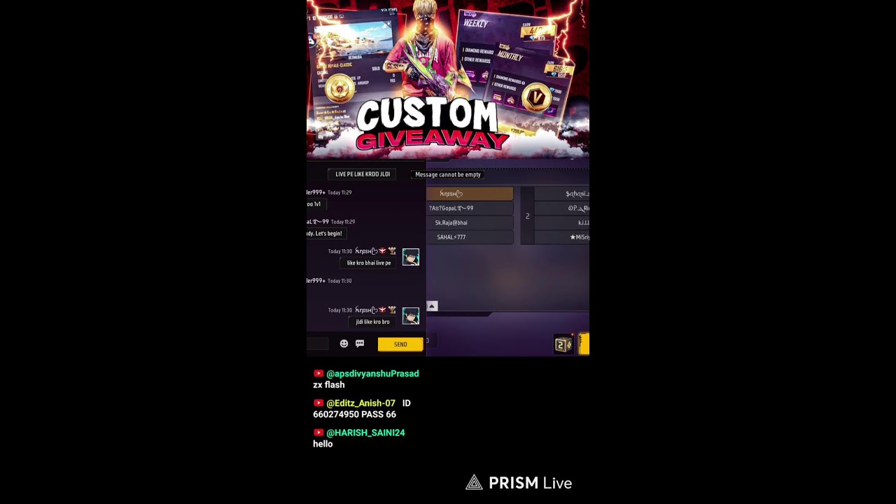 FEWW FIRE MAX GAMES  ! CUSTOM GIVEAWAY #Live #freefiremax #freefireindia