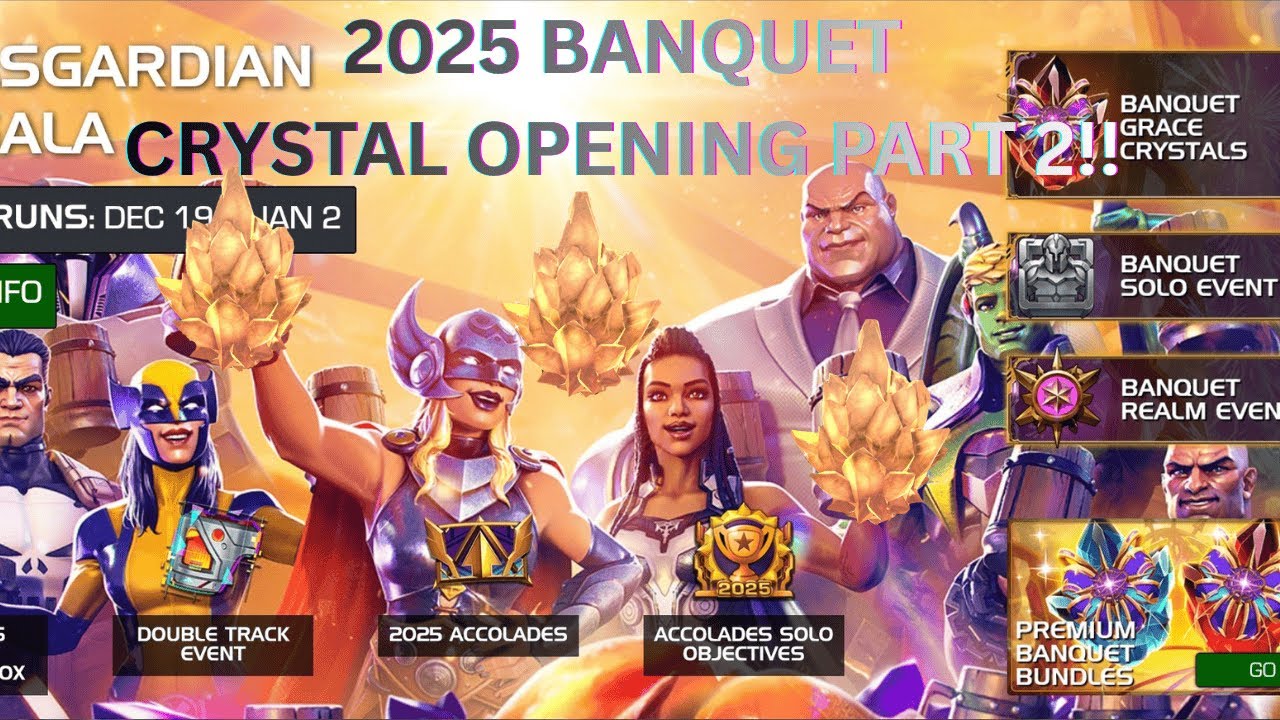 2025 MCOC BANQUET CRYSTAL OPENING PART 3!! So many more Banquet crystals opened.
