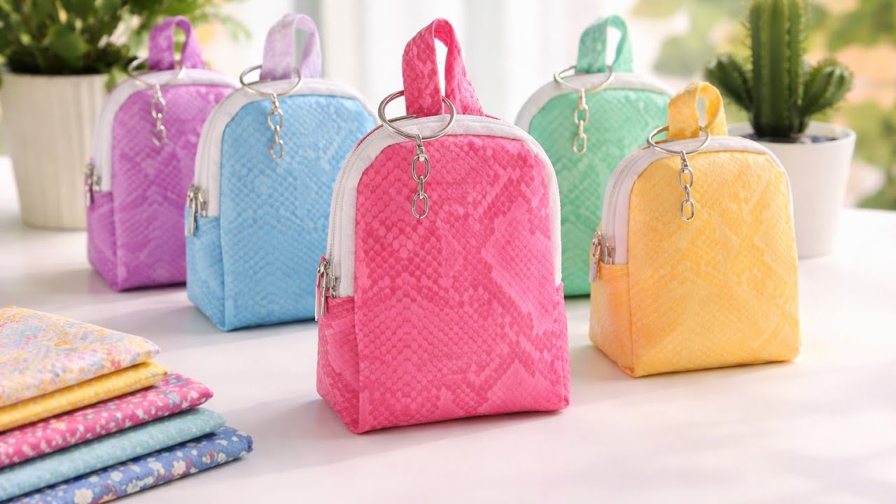 ✅Under 10 minutes! Just one cut and pouch is ready| DIY Coin Purse /Even a beginner can do it/#diy