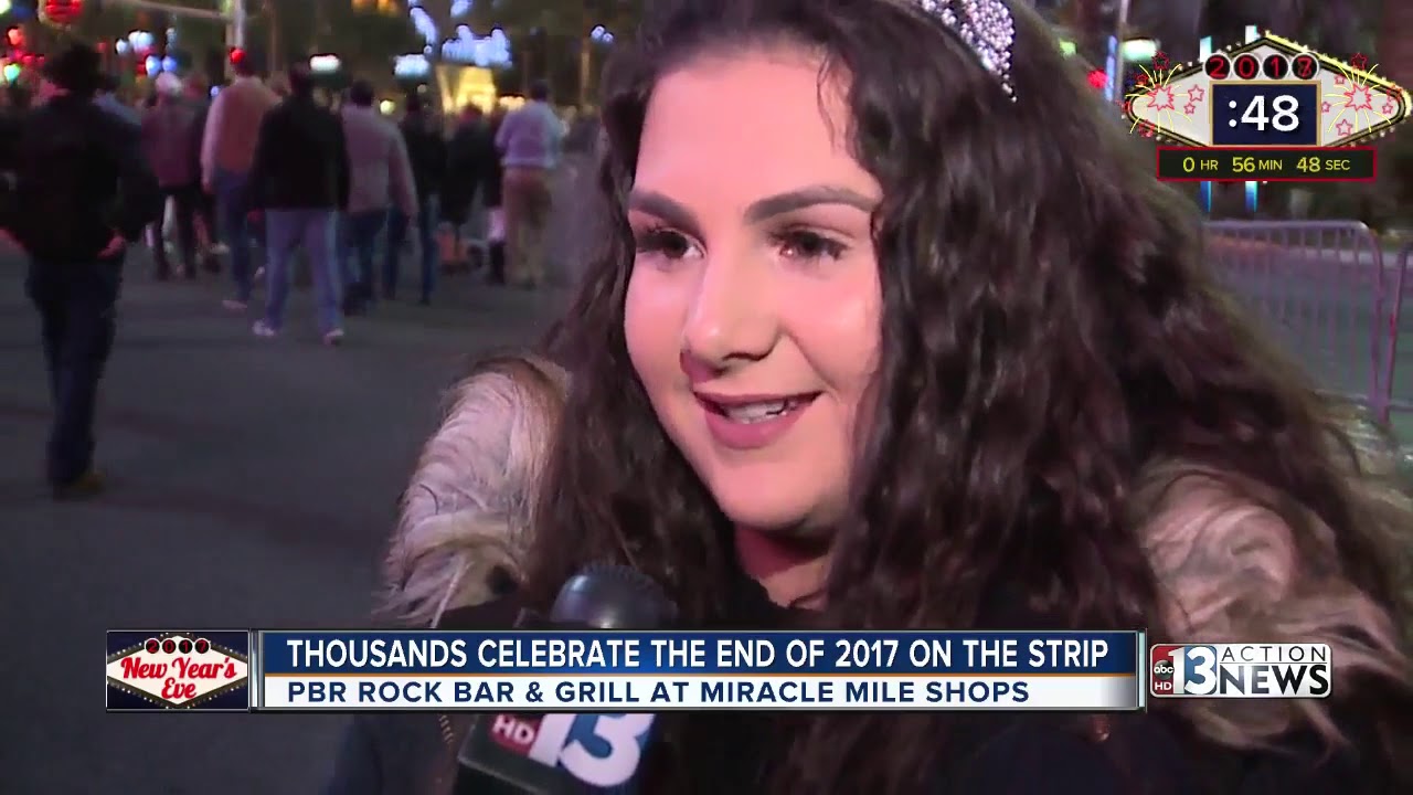 Countdown to 2018 on Las Vegas Strip