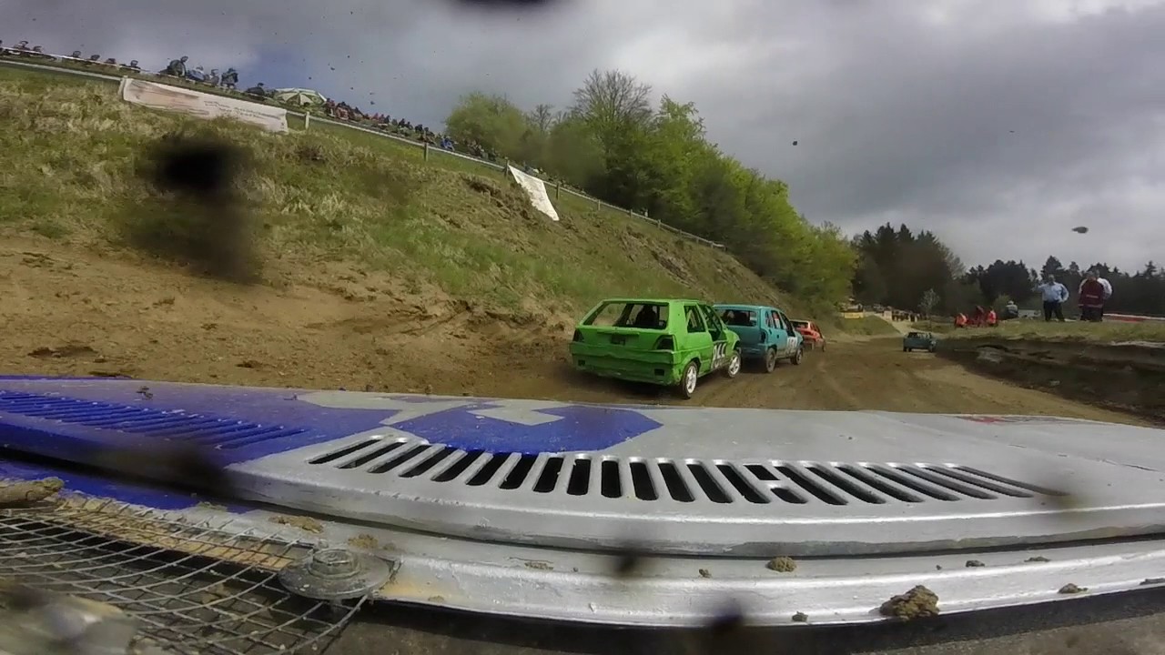 Juniorcup Stockcar Solla 7.  Mai 2017 - Überschlag 923 Onboard