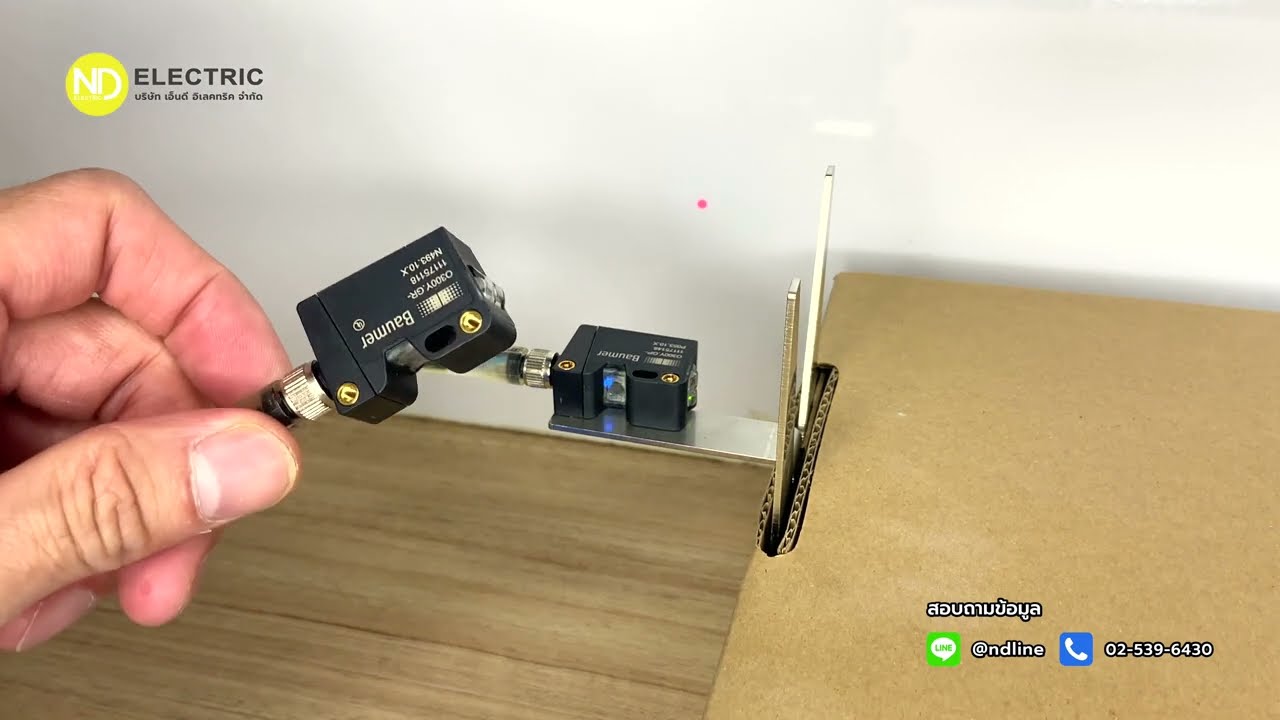 BAUMER O300Y.GP แบบ Pinpoint ตรวจจับวัตถุมีความแม่นยำสูง + วิธีตั้งค่า