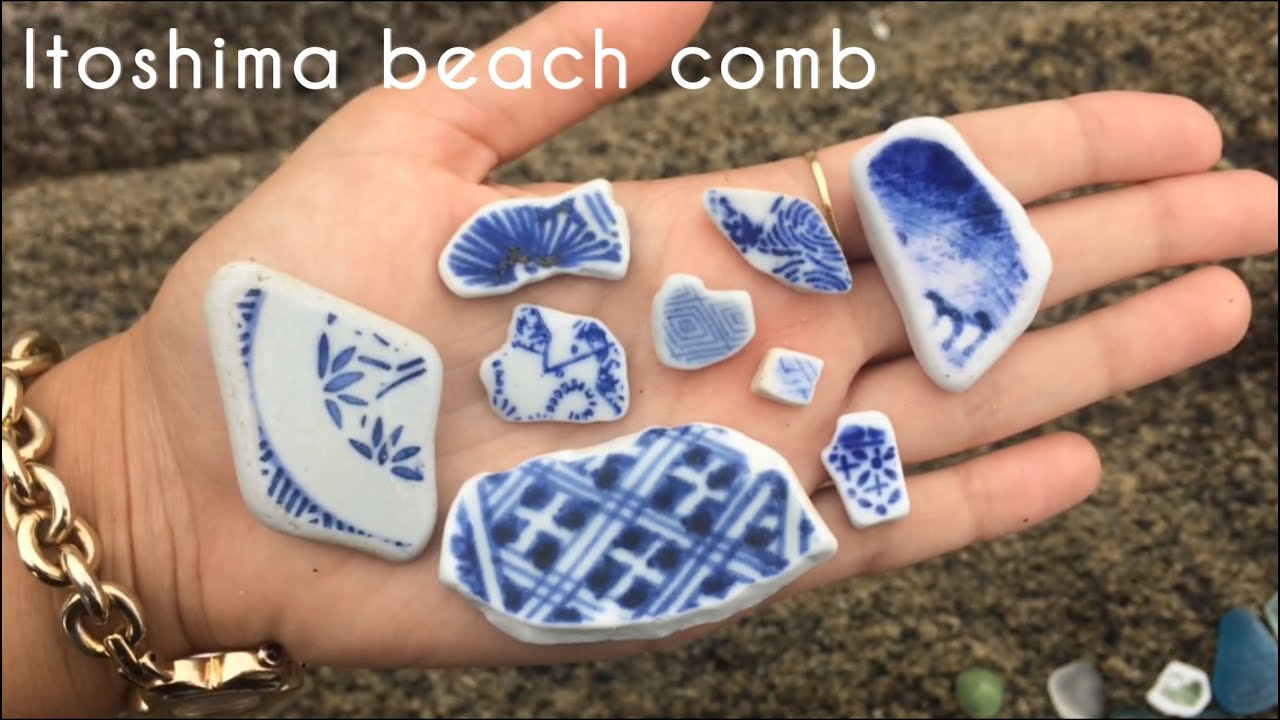 怪しい色のガラス発見👀糸島ビーチコーミング | Itoshima Japan Beach Comb【Eng subs】