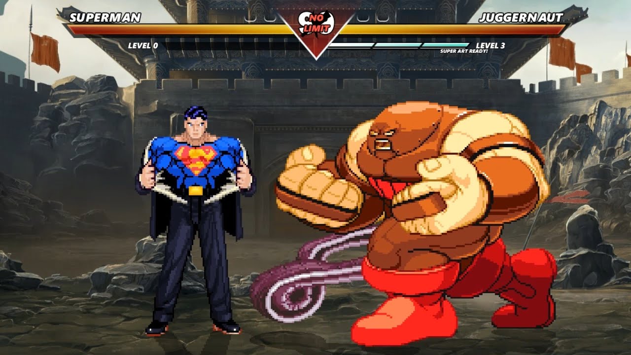 SUPERMAN vs JUGGERNAUT - Amazing epic fight battle !