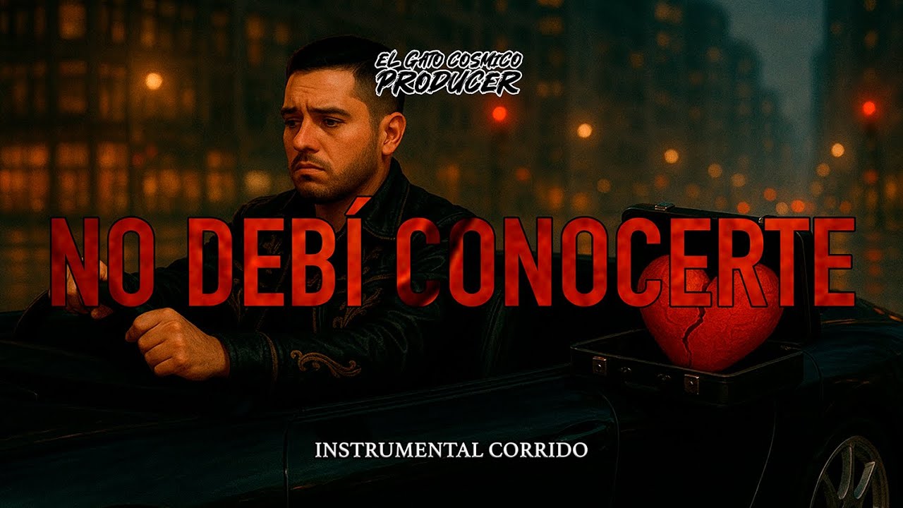 🔥 No debí Conocerte - Pista de Corrido Romantico SAD Type Beat Oscar Maydon Peso Pluma Fuerza regida