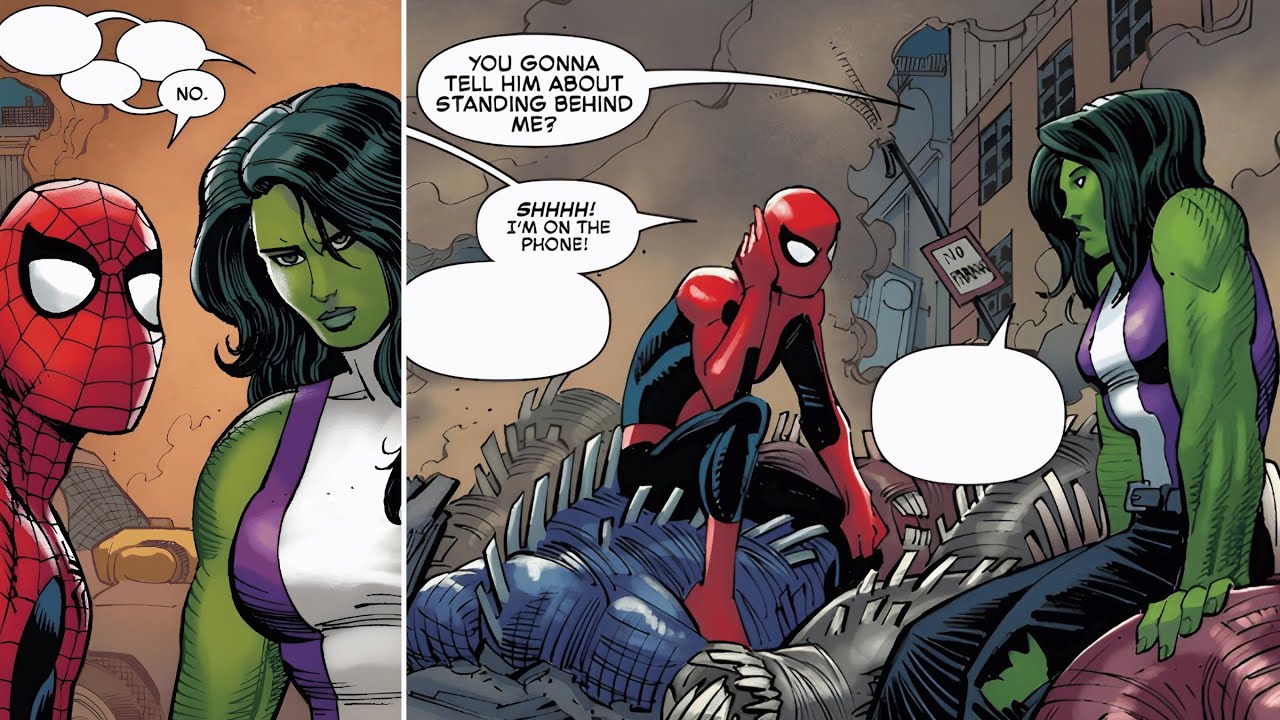 Why Spider-Man Hides Behind She-Hulk