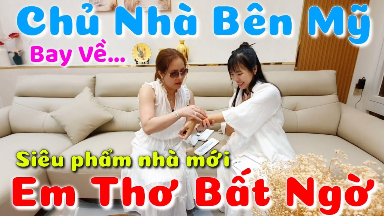 Việt Kiều Mỹ mừng húm vì ngôi nhà mơ ước quá đẹp do em Thơ xây mới đầy đủ nội thất ở Kiên Giang