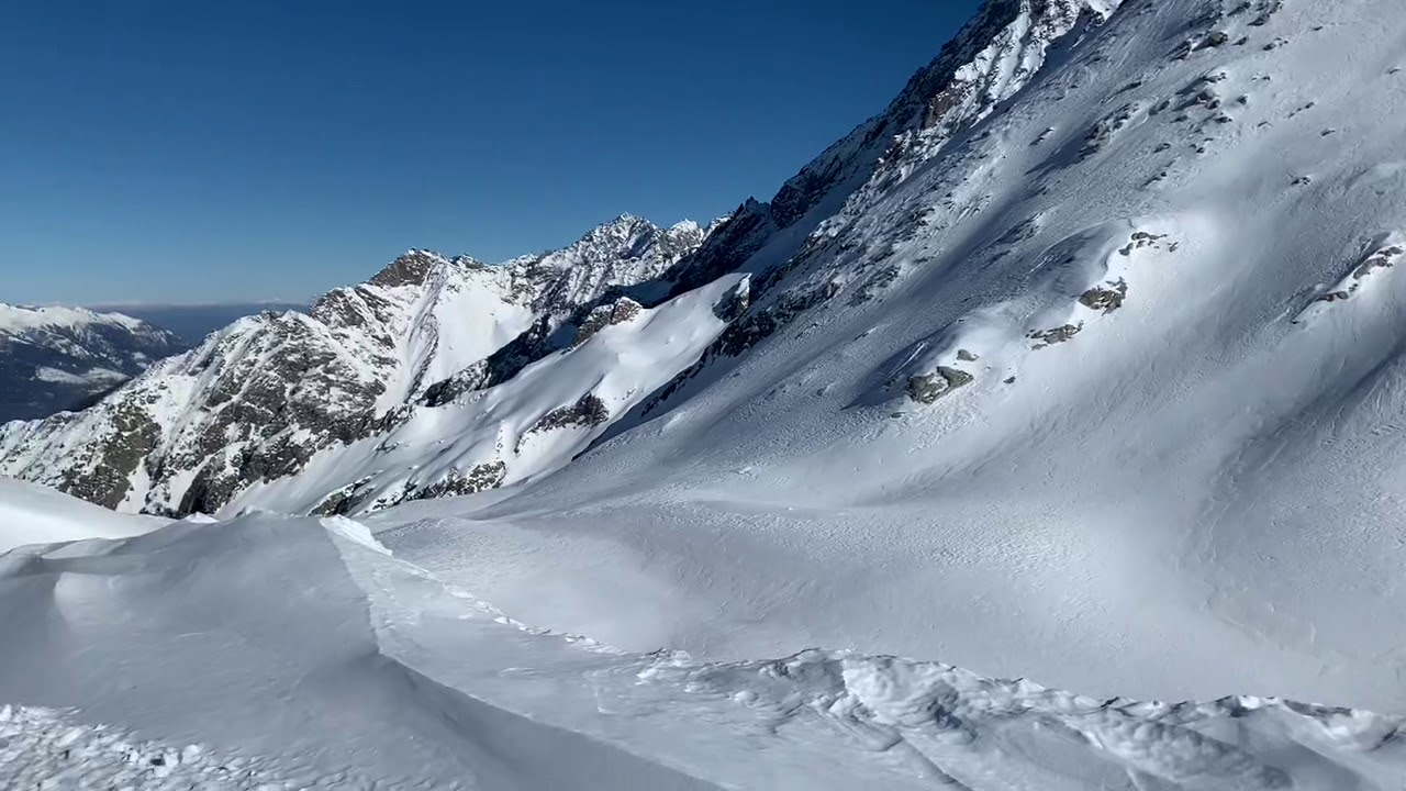 pista VARIANTE PRESENA PARADISO sul ghiacciaio del Presena