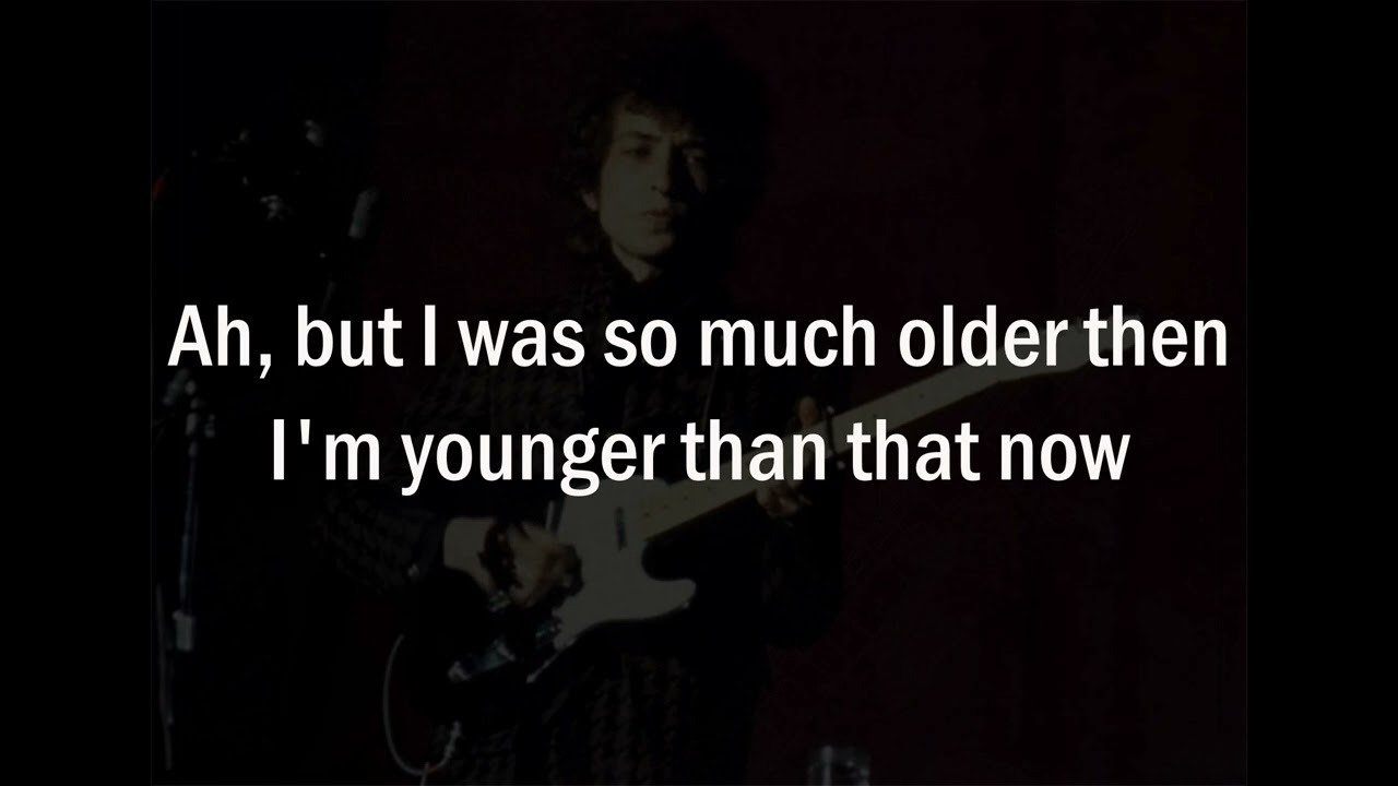My Back Pages - Bob Dylan, Acoustic in concert (karaoke)