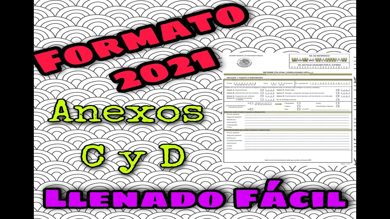 IPH LLENADO del NUEVO FORMATO ACTUALIZADO📝 2021 (LLENADO FÁCIL) | ANEXOS C y D 👮