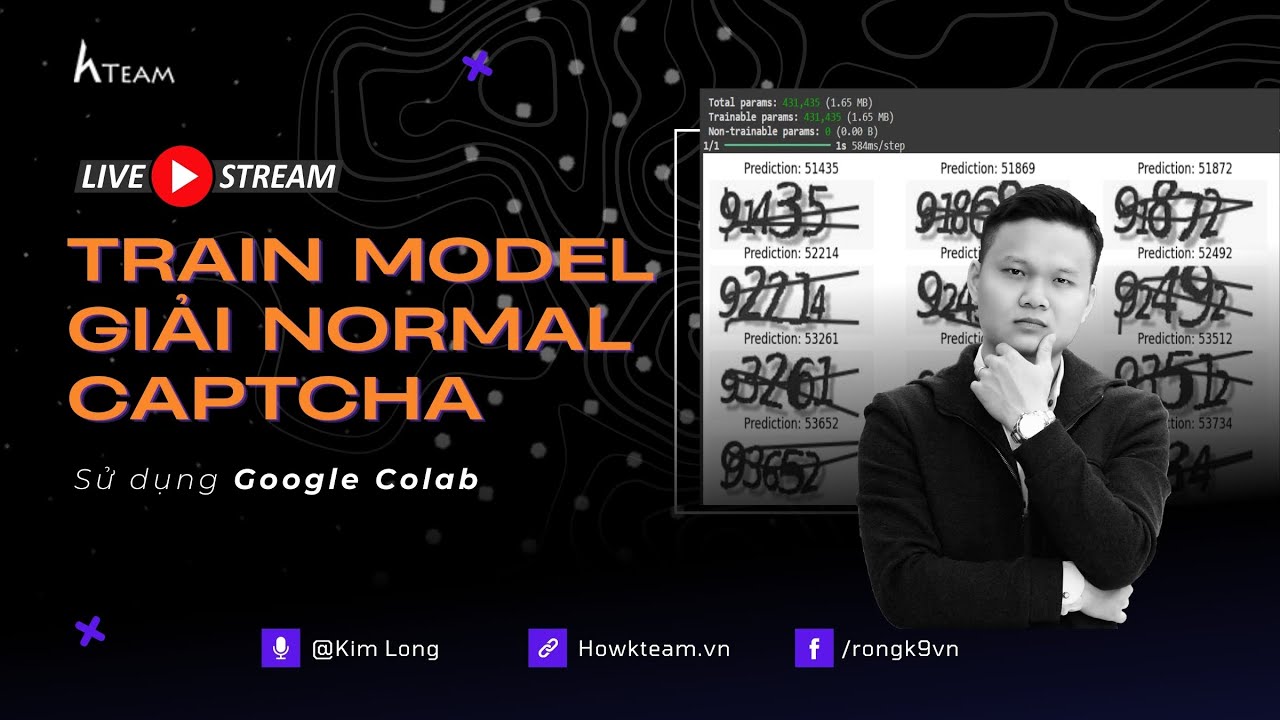Giải ngố AI train và giải normal captcha với Google Colab - HowKteam.com #howkteam