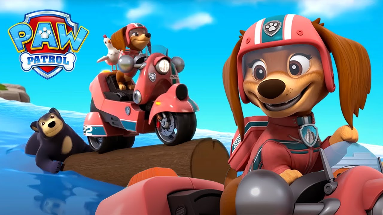 Новият мечи приятел на Либърти я спира да се спусне по водопад! - PAW Patrol Bulgarian