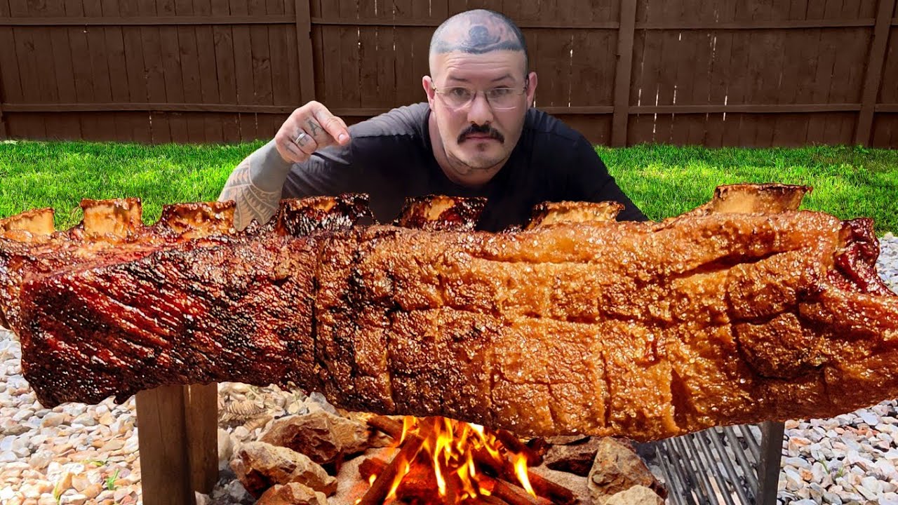 FAZENDO UMA COSTELA GAÚCHA NO FOGO DE CHÃO !!!