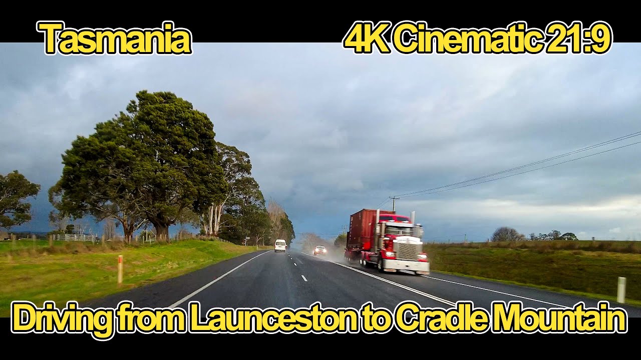 Launceston to Cradle Mountain | Australia Driving Tours | 4K Cinematic 21:9 | Tasmania |