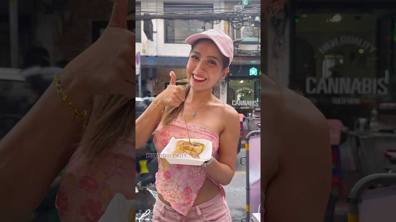 Pandan Roti, a special menu - Thai Street Food #shorts