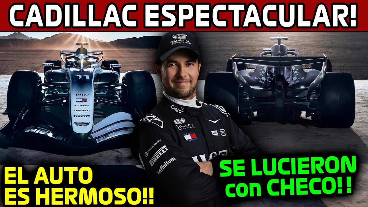 ESTA HERMOSO!! AUTO ESPECTACULAR de CADILLAC!! SE RIFARON con CHECO!! F1 2026 CADILLAC SERGIO PEREZ