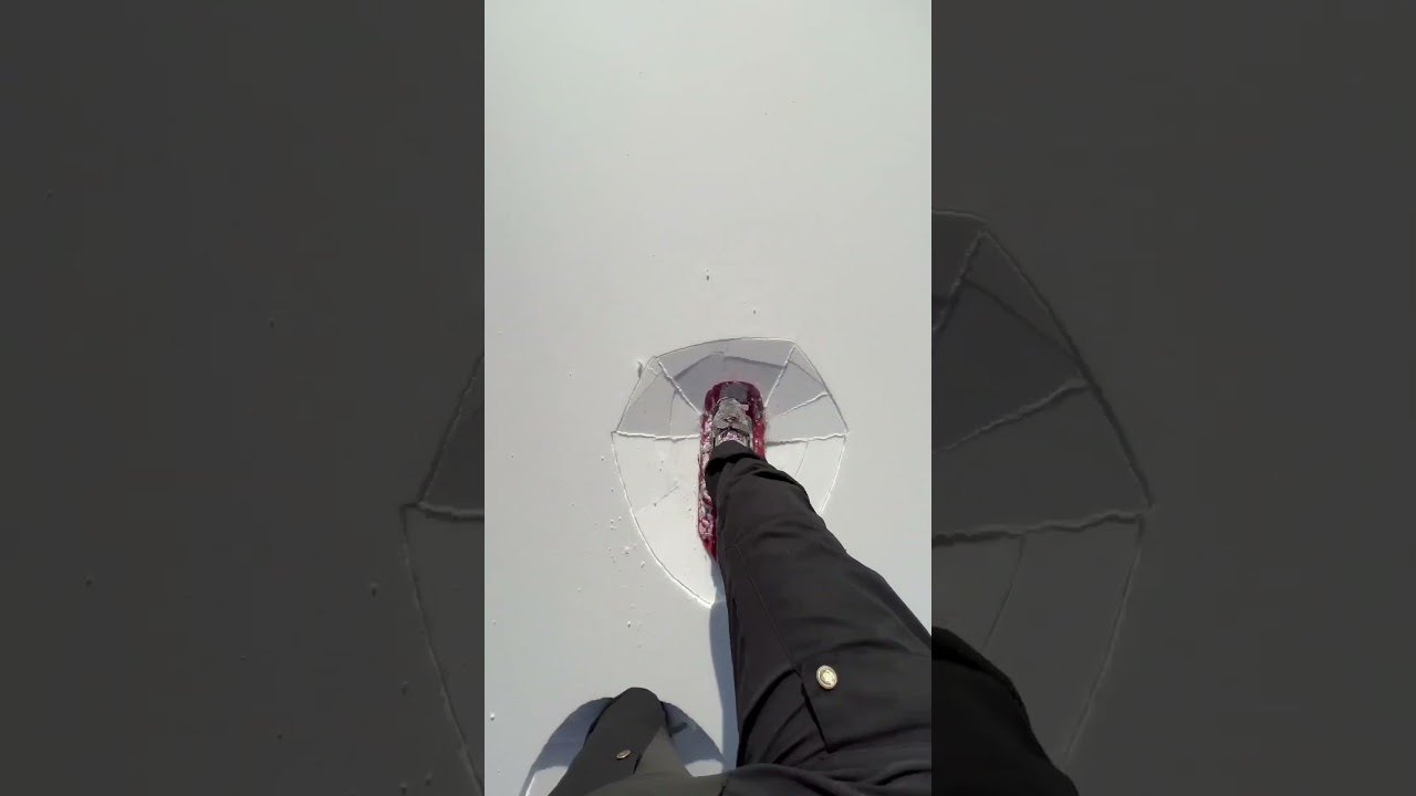 ASMR snow walking