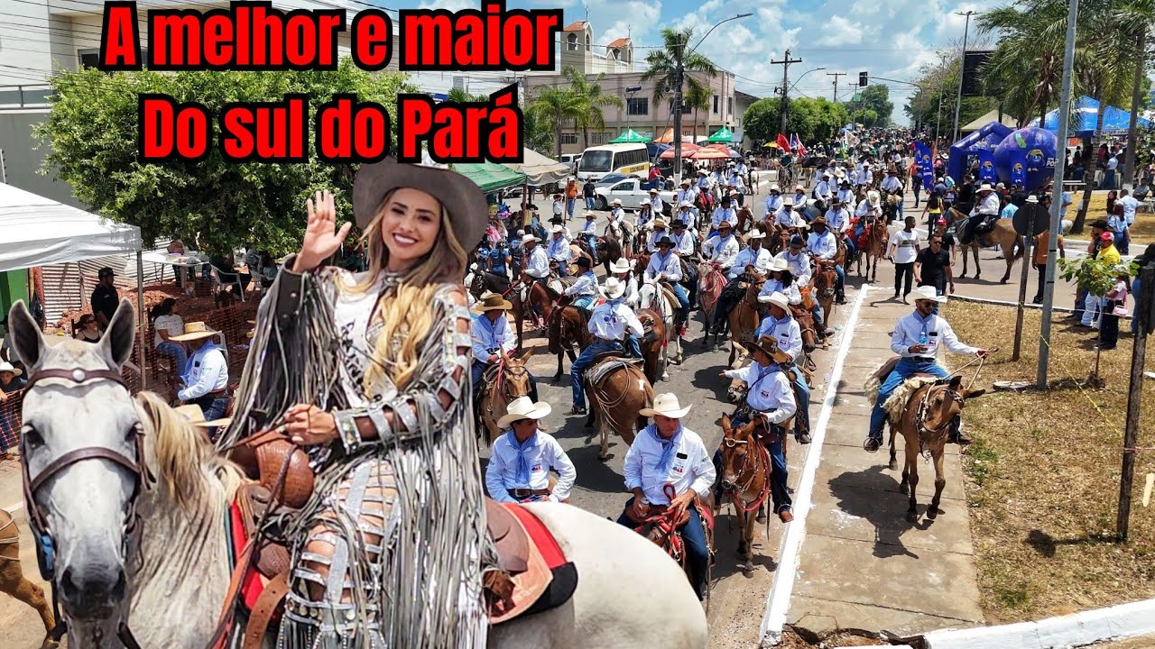 A melhor cavalgada do sul do Pará em xinguara Pará.  Tudo muito lindo 
