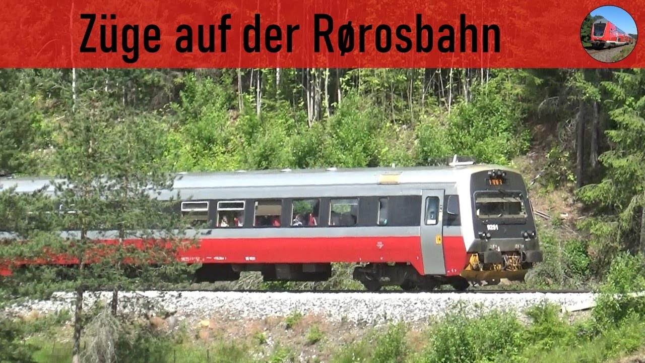 Z&uuml;ge auf der R&oslash;rosbahn, Norwegen (Trains on the R&oslash;ros railway)