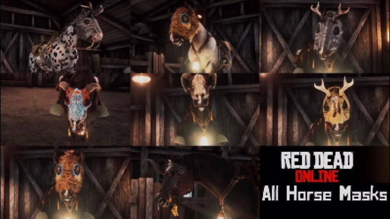 All Horse Masks in Red Dead Online - The Rare Horse Masks