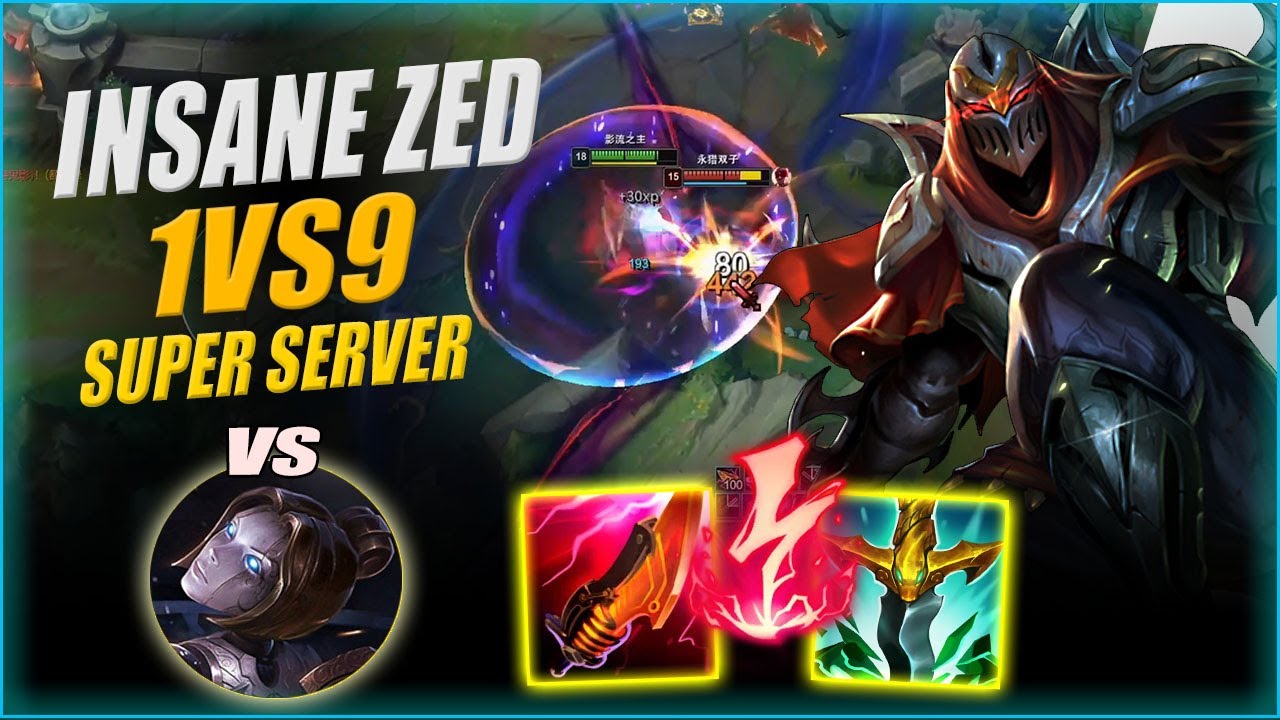 FANREN ZED VS ORIANNA | INSANE ZED 1VS9 – SOLO DESTROYING EVERYONE