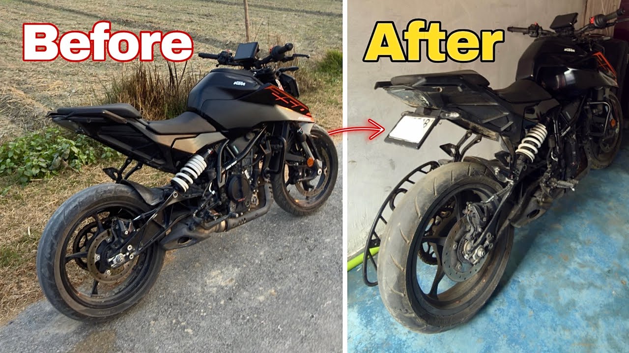 Ktm Duke 250 gen3 Tail Tidy modification🤯