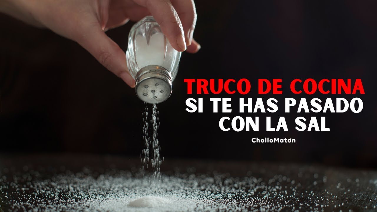 🧂 TRUCO de COCINA. Me he pasado con la SAL ¿Cómo puedo ARREGLAR una comida demasiado SALADA? 🍳