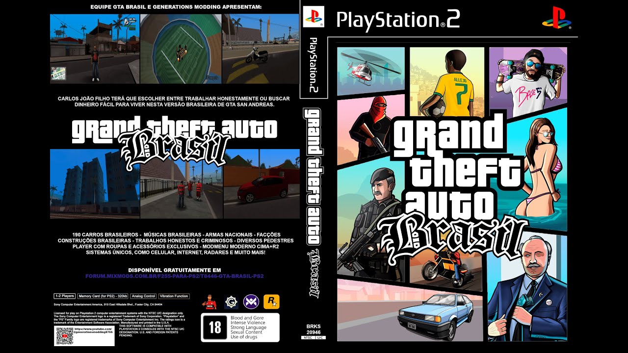 GTA Brasil v1.4 PS2 ISO DOWNLOAD ‼️