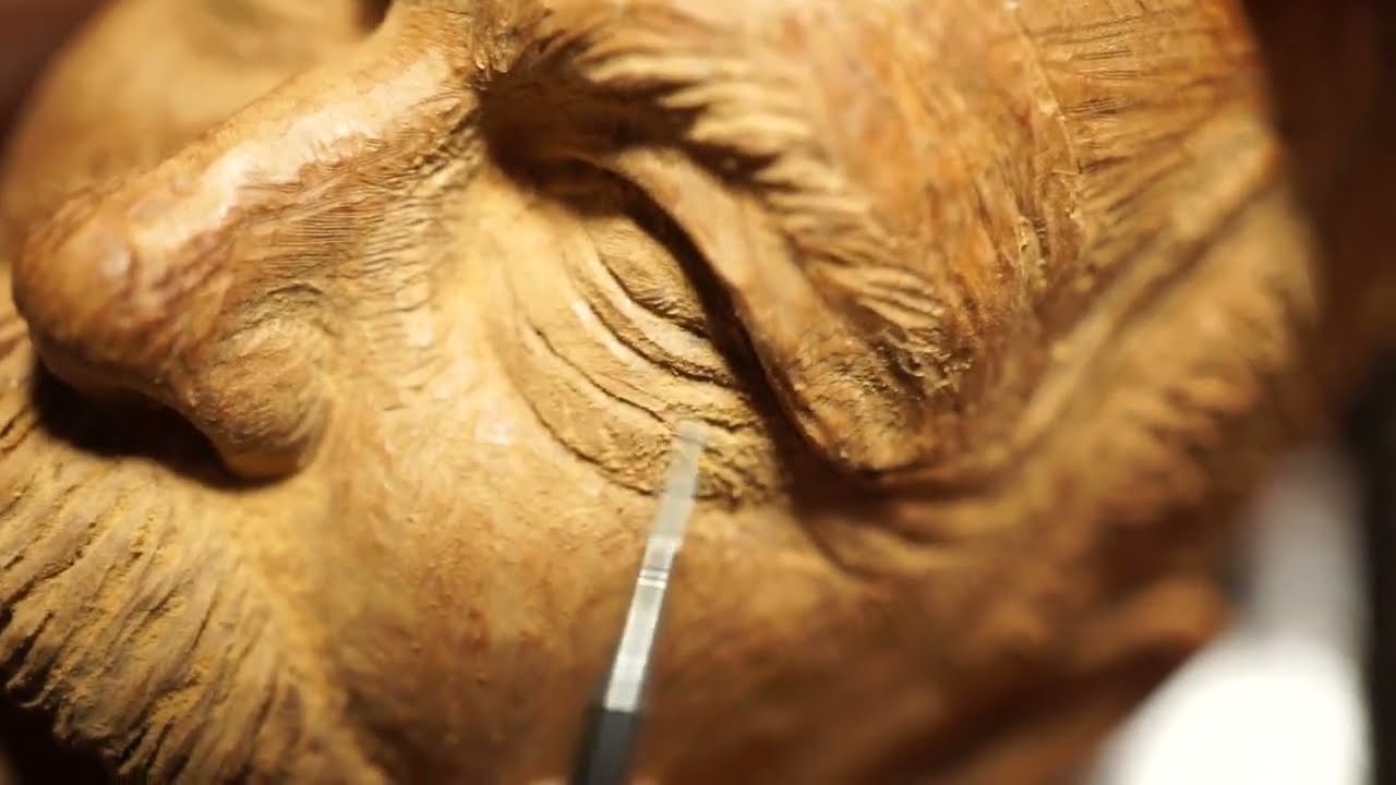 Arthur Conan Doyle hand carved tobacco pipe. Wooden Bust. Work in Progress.