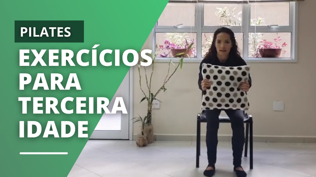 AULA DE PILATES | Para Terceira Idade (com cadeira e almofada)