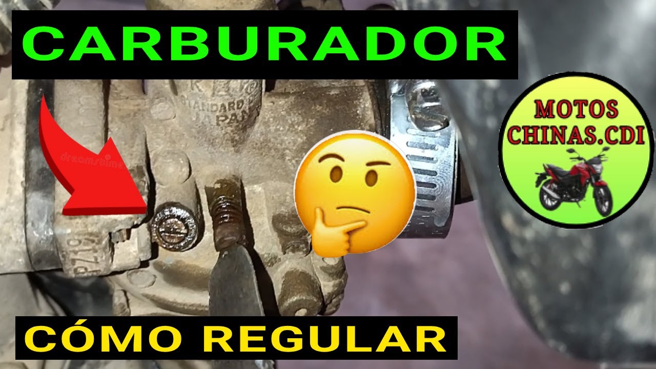 C&oacute;mo regular el CARBURADOR de la moto 😎