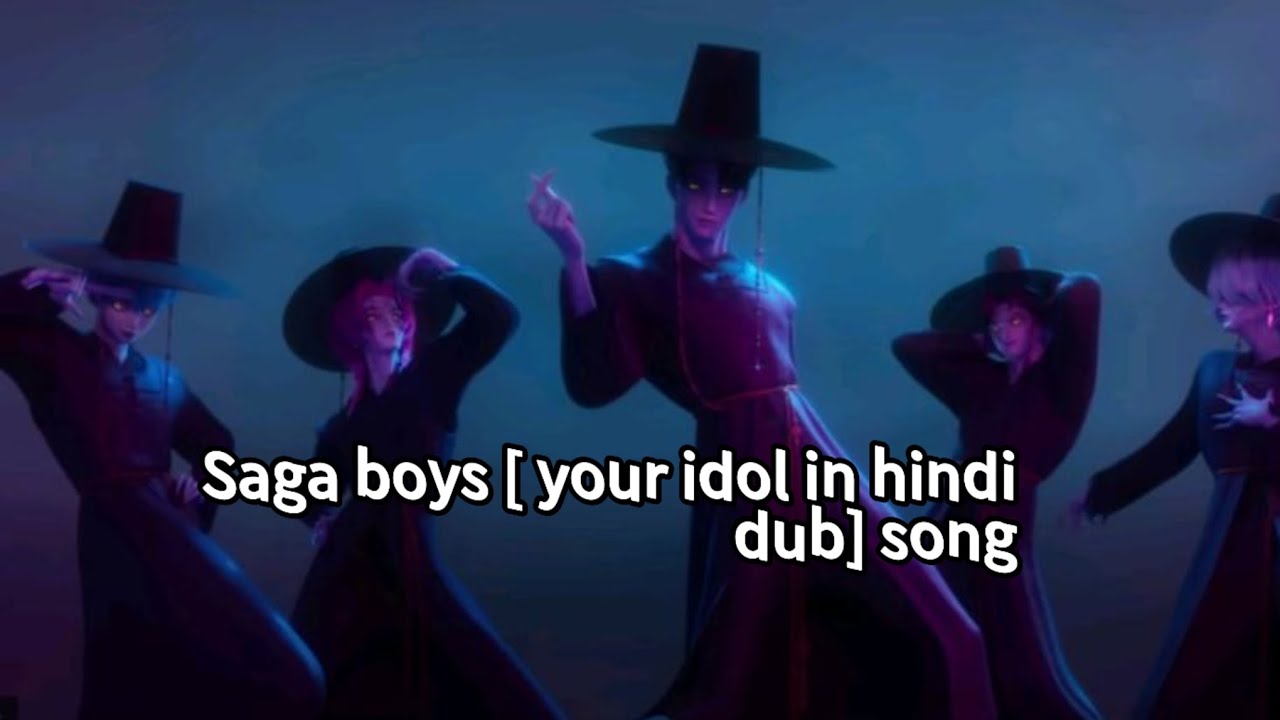 Saja boys song#jinu #rumi #idol in hindi dub #hunter#kpopdemonhunters #pleasesubscribe#blackpink#bts