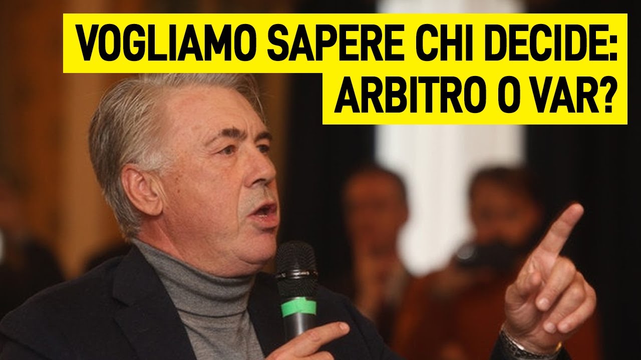 ANCELOTTI FURIOSO CON GLI ARBITRI: 