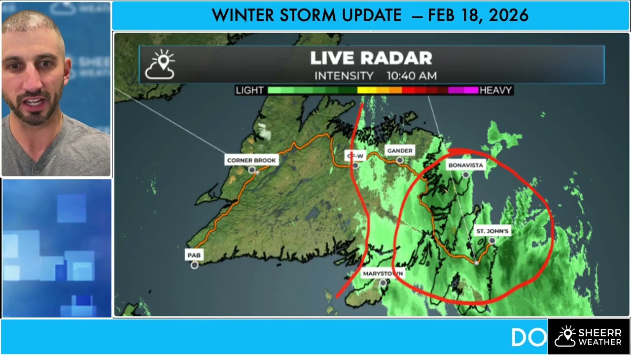 NEWFOUNDLAND'S WINTER STORM UPDATE | FEB 18, 2026