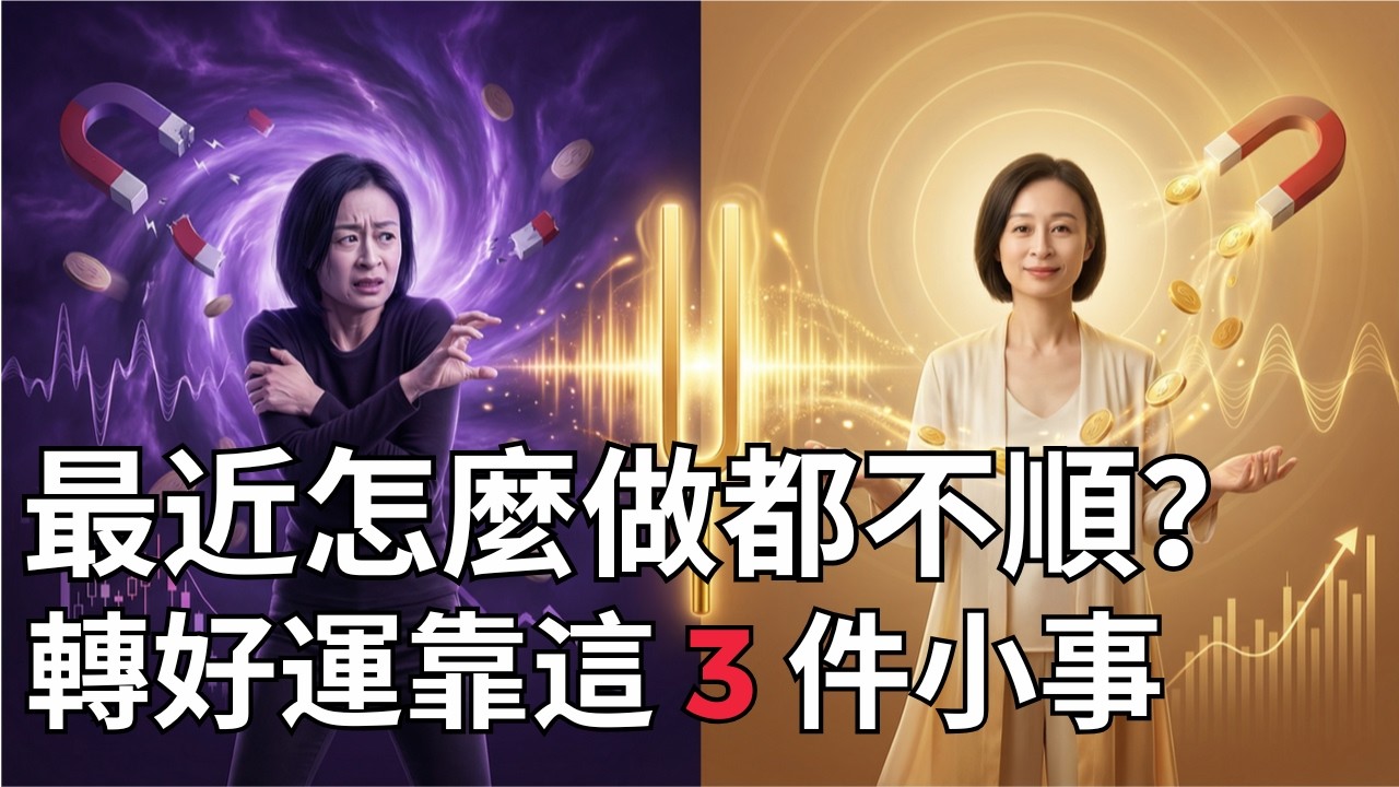 怎麼轉好運？不是靠拜到爆，是靠你每天做的三件小事