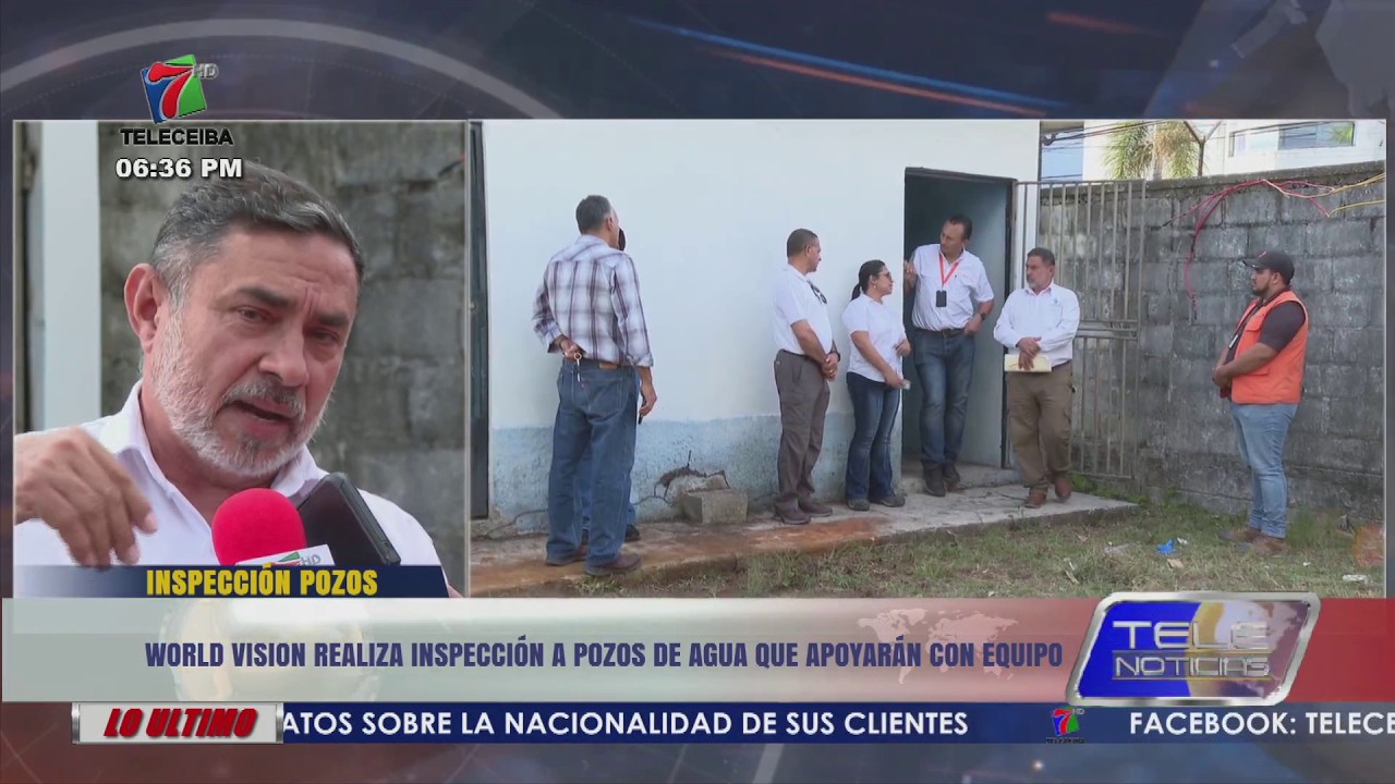 World Vision realiza inspección a pozos de agua que apoyarán con equipo en La Ceiba