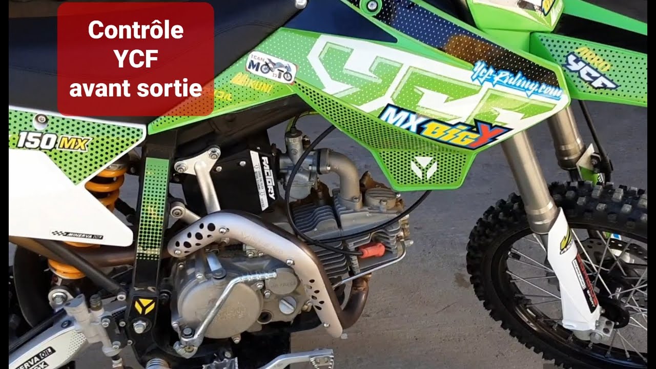 Vérifications d'une moto YCF avant de rouler