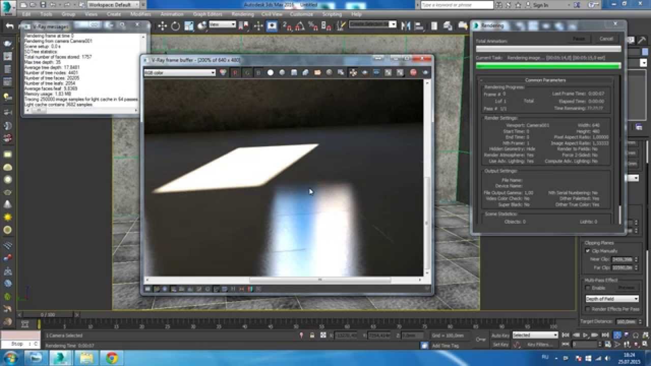 Материал плитки в 3ds Max