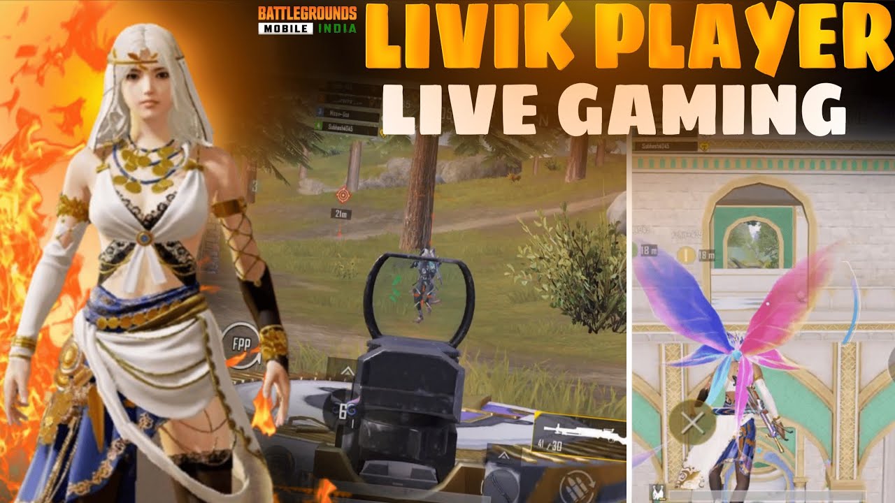 BGMI live game play video, LIVIK game play🔥#shortfeed#shorts#bgmilive#bgmi